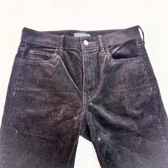 Club Monaco The High Rise Skinny Cord Style Black Denim Jeans Size 26 - Picture 5 of 9